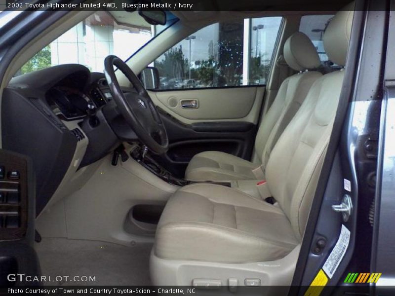Bluestone Metallic / Ivory 2002 Toyota Highlander Limited 4WD