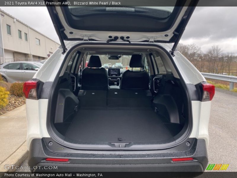 Blizzard White Pearl / Black 2021 Toyota RAV4 XLE Premium AWD