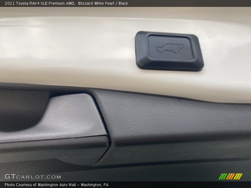 Blizzard White Pearl / Black 2021 Toyota RAV4 XLE Premium AWD