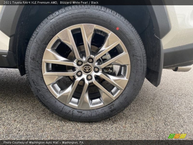 Blizzard White Pearl / Black 2021 Toyota RAV4 XLE Premium AWD