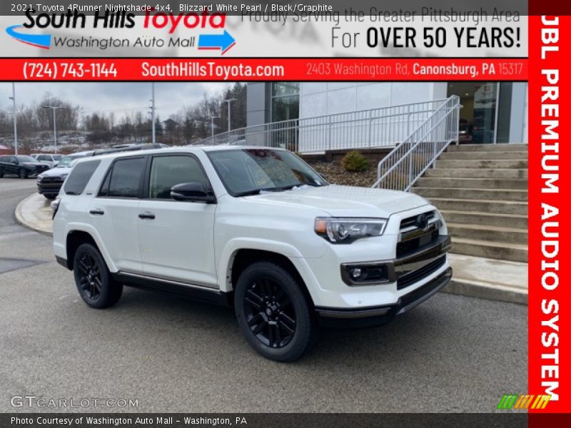 Blizzard White Pearl / Black/Graphite 2021 Toyota 4Runner Nightshade 4x4