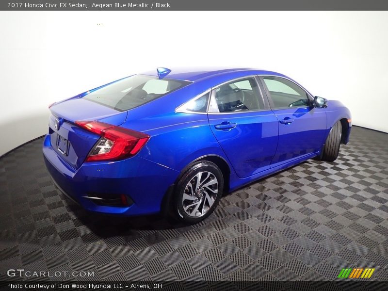 Aegean Blue Metallic / Black 2017 Honda Civic EX Sedan