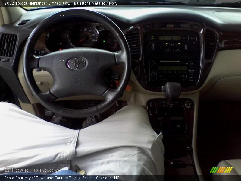 Bluestone Metallic / Ivory 2002 Toyota Highlander Limited 4WD