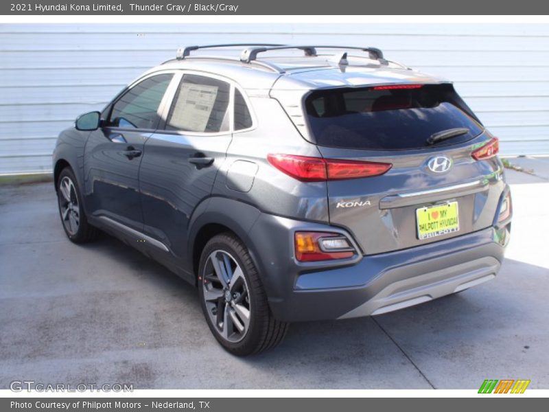 Thunder Gray / Black/Gray 2021 Hyundai Kona Limited