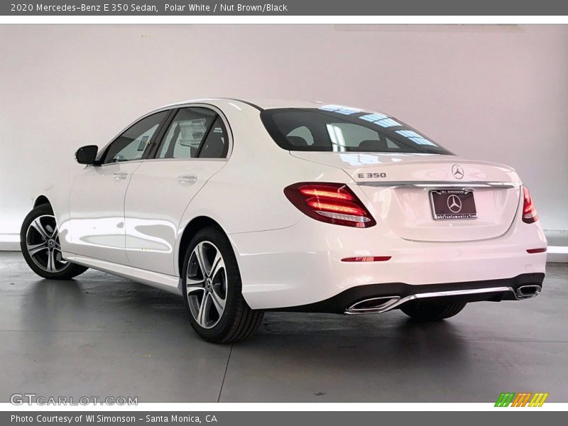 Polar White / Nut Brown/Black 2020 Mercedes-Benz E 350 Sedan