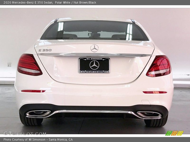 Polar White / Nut Brown/Black 2020 Mercedes-Benz E 350 Sedan