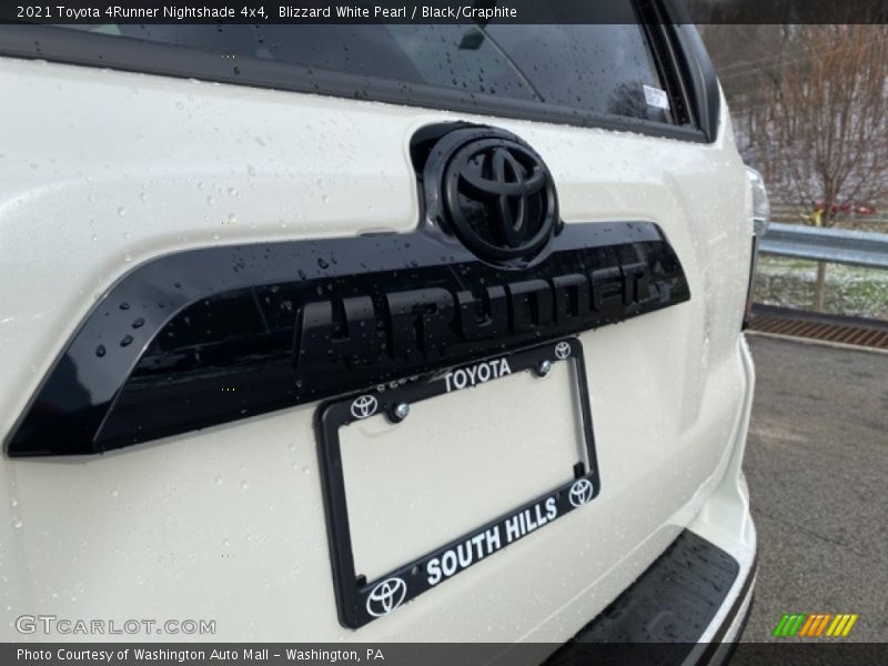 Blizzard White Pearl / Black/Graphite 2021 Toyota 4Runner Nightshade 4x4