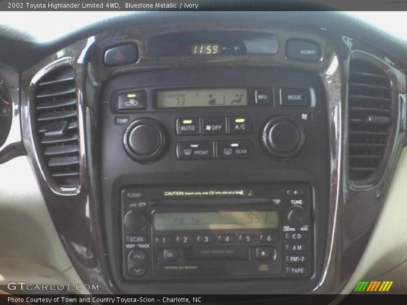 Bluestone Metallic / Ivory 2002 Toyota Highlander Limited 4WD