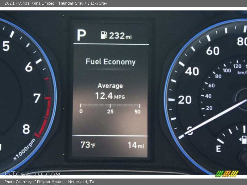 Thunder Gray / Black/Gray 2021 Hyundai Kona Limited
