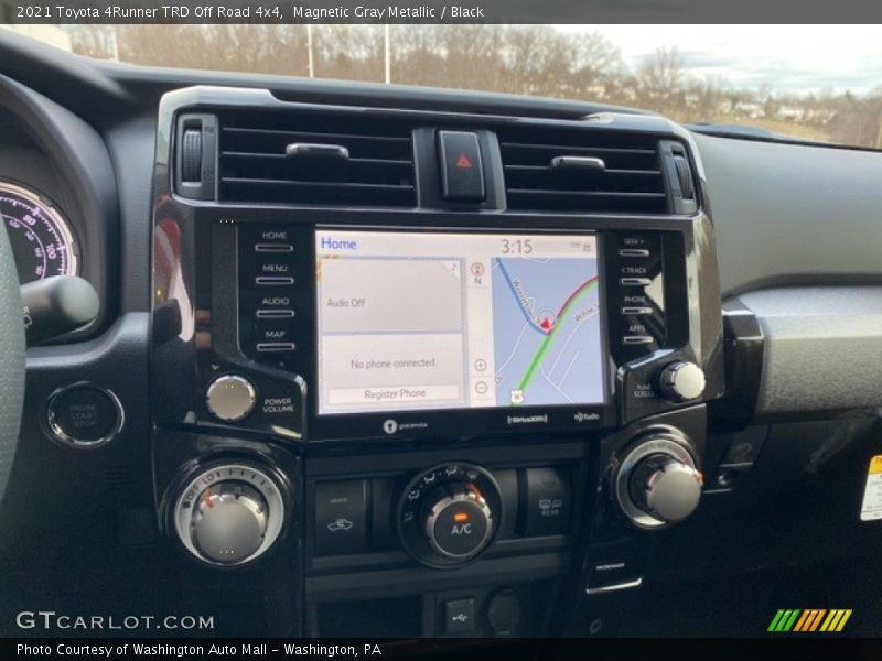 Navigation of 2021 4Runner TRD Off Road 4x4