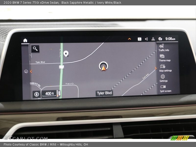 Black Sapphire Metallic / Ivory White/Black 2020 BMW 7 Series 750i xDrive Sedan