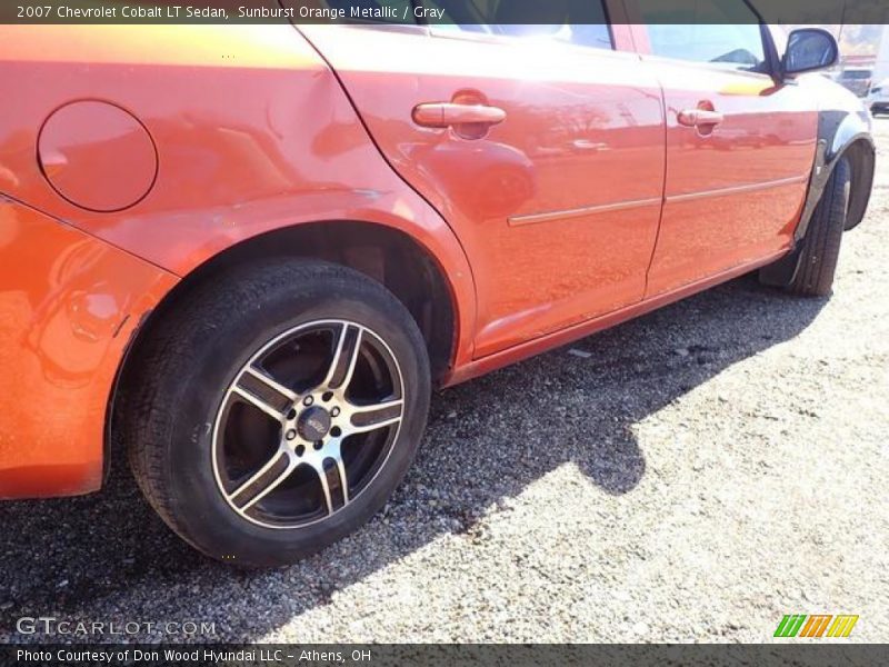 Sunburst Orange Metallic / Gray 2007 Chevrolet Cobalt LT Sedan