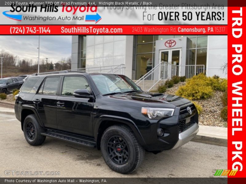 Midnight Black Metallic / Black 2021 Toyota 4Runner TRD Off Road Premium 4x4