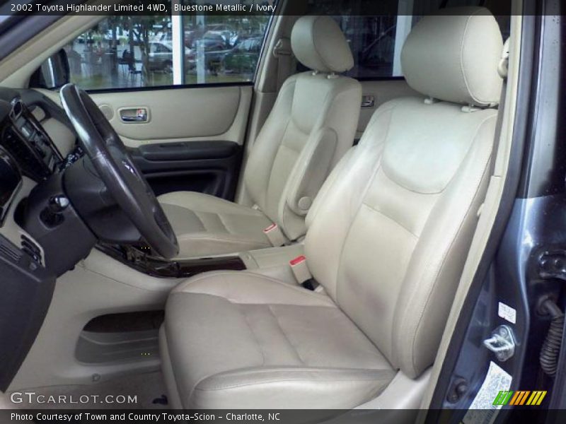 Bluestone Metallic / Ivory 2002 Toyota Highlander Limited 4WD