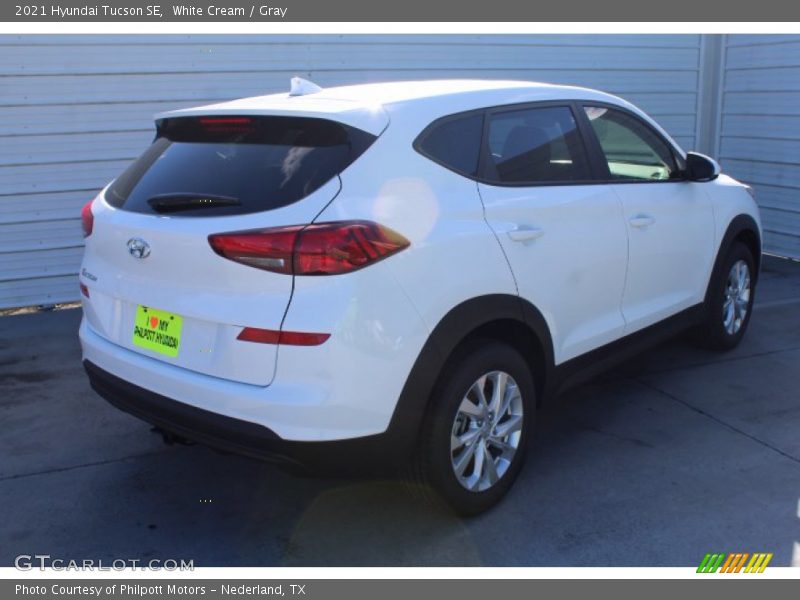 White Cream / Gray 2021 Hyundai Tucson SE