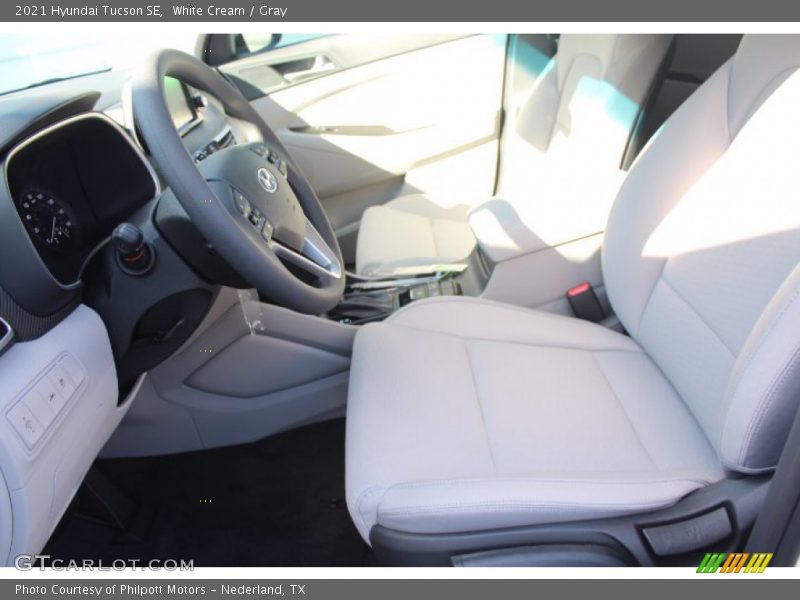 White Cream / Gray 2021 Hyundai Tucson SE
