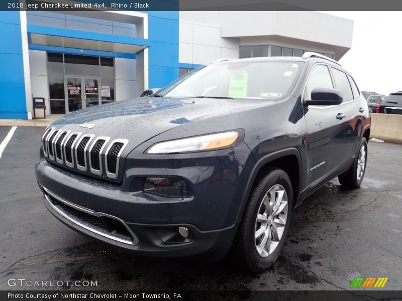 Rhino / Black 2018 Jeep Cherokee Limited 4x4