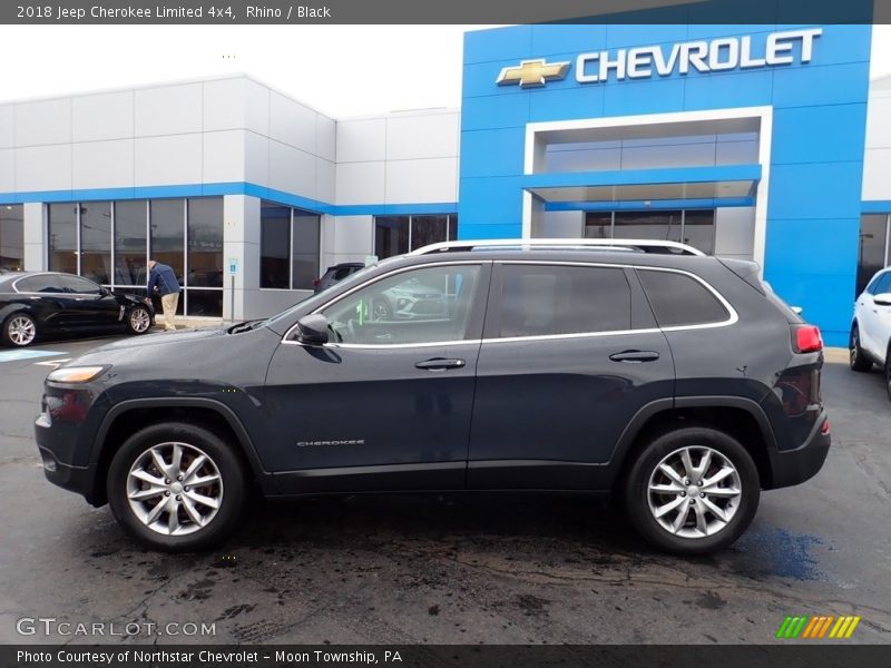 Rhino / Black 2018 Jeep Cherokee Limited 4x4