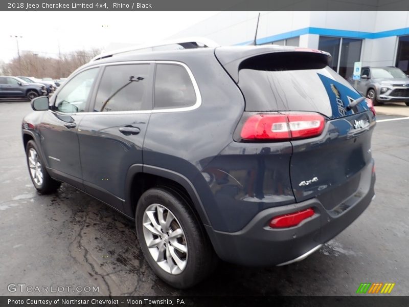 Rhino / Black 2018 Jeep Cherokee Limited 4x4