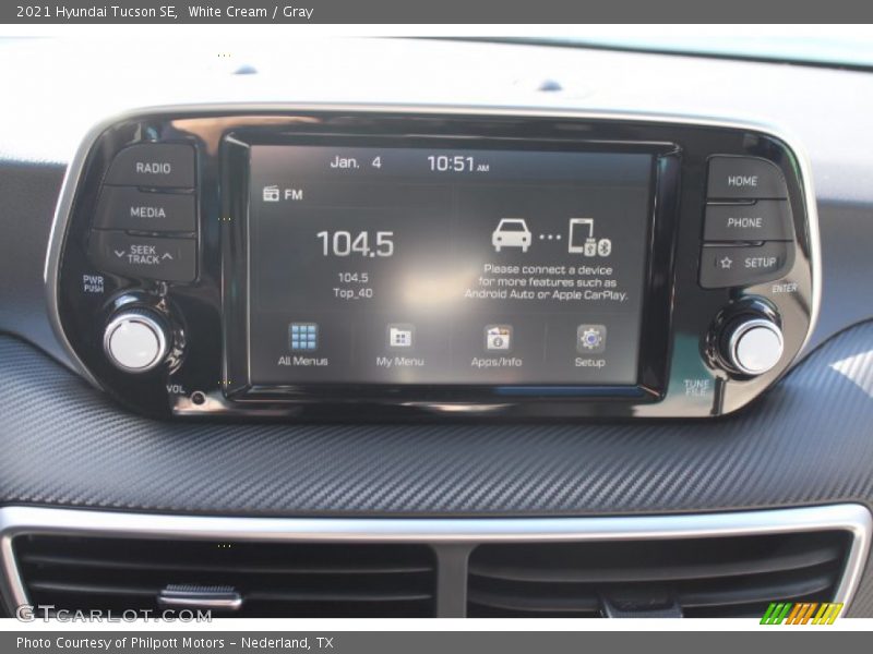White Cream / Gray 2021 Hyundai Tucson SE