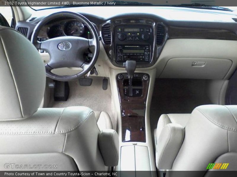 Bluestone Metallic / Ivory 2002 Toyota Highlander Limited 4WD