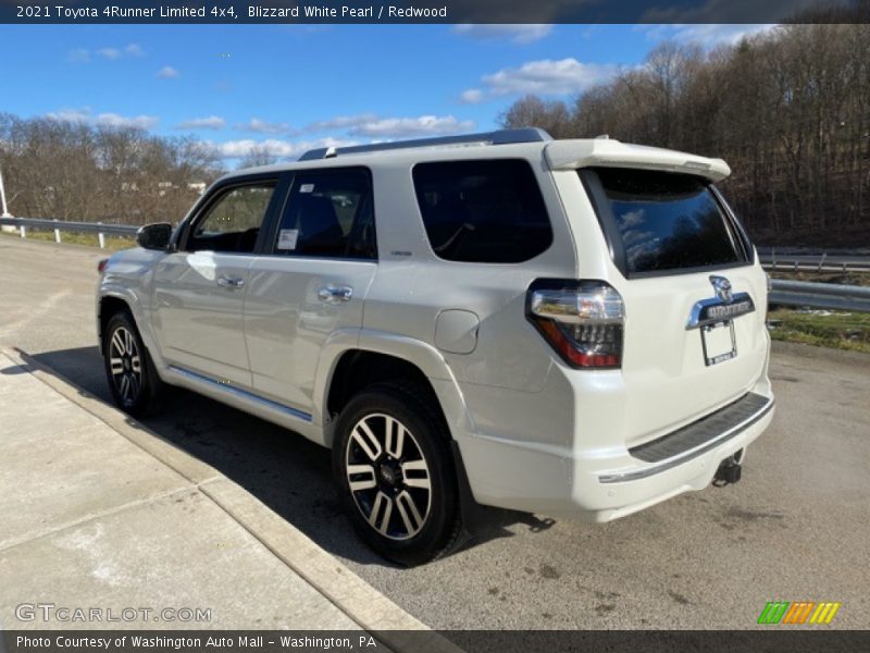 Blizzard White Pearl / Redwood 2021 Toyota 4Runner Limited 4x4