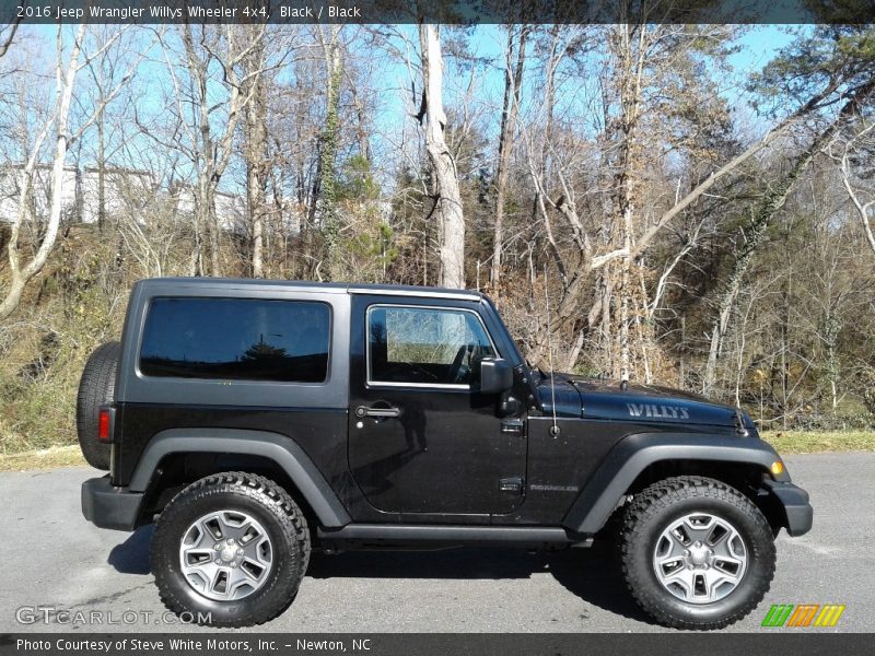 Black / Black 2016 Jeep Wrangler Willys Wheeler 4x4