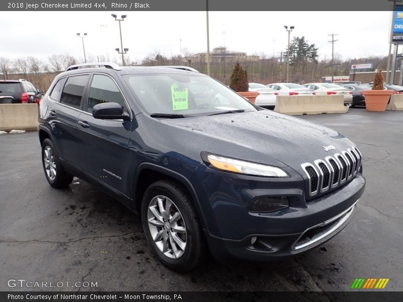 Rhino / Black 2018 Jeep Cherokee Limited 4x4