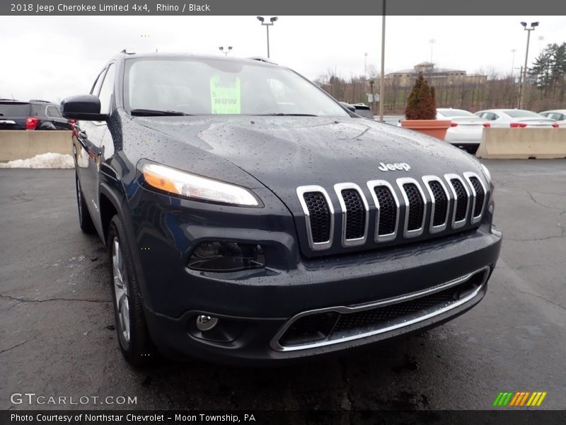 Rhino / Black 2018 Jeep Cherokee Limited 4x4