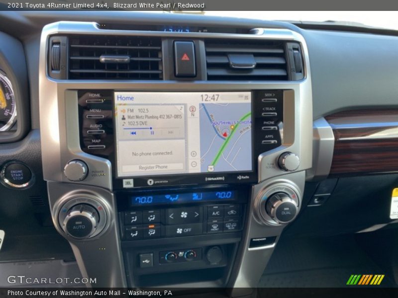 Navigation of 2021 4Runner Limited 4x4