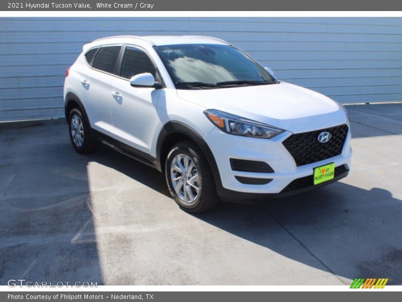White Cream / Gray 2021 Hyundai Tucson Value
