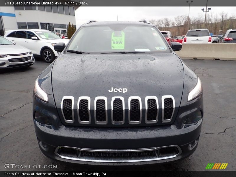 Rhino / Black 2018 Jeep Cherokee Limited 4x4