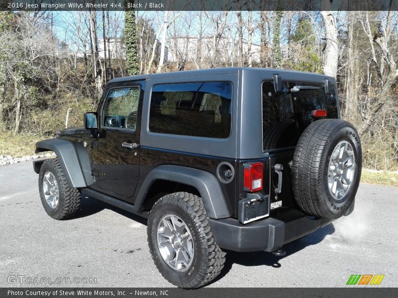 Black / Black 2016 Jeep Wrangler Willys Wheeler 4x4