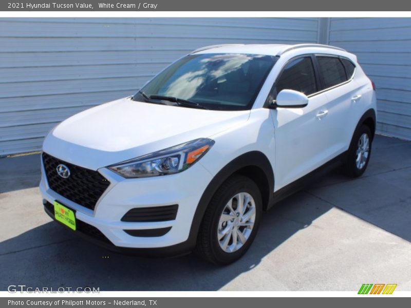 White Cream / Gray 2021 Hyundai Tucson Value