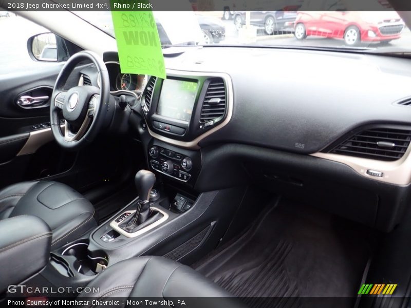 Rhino / Black 2018 Jeep Cherokee Limited 4x4