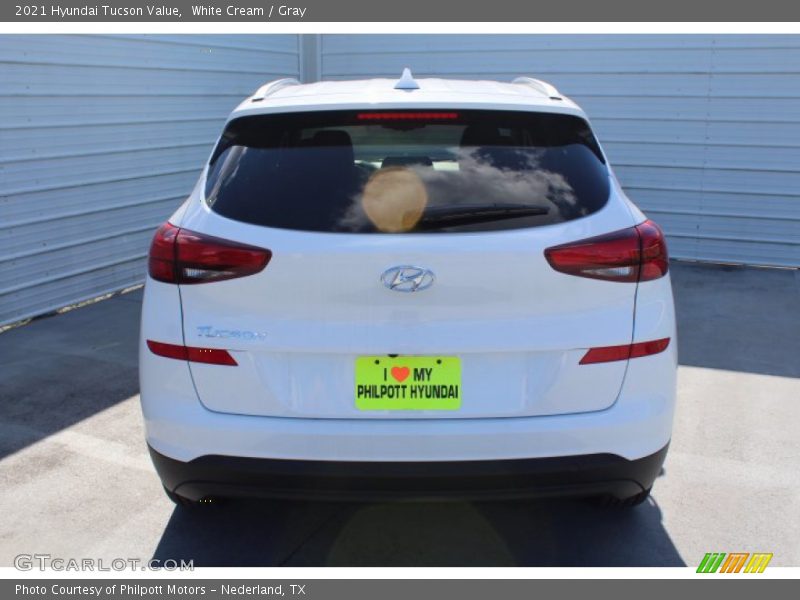 White Cream / Gray 2021 Hyundai Tucson Value