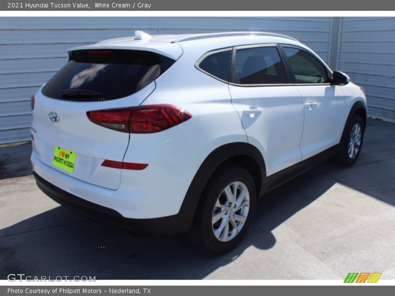 White Cream / Gray 2021 Hyundai Tucson Value