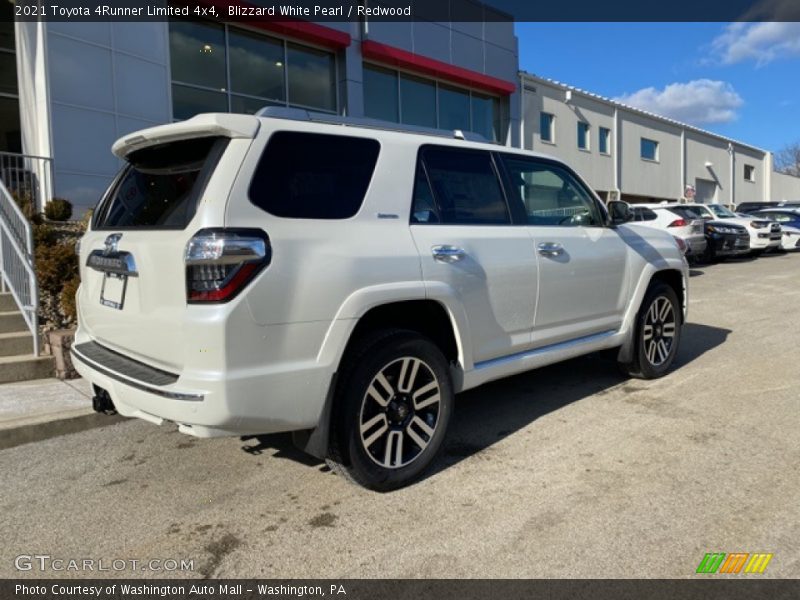 Blizzard White Pearl / Redwood 2021 Toyota 4Runner Limited 4x4