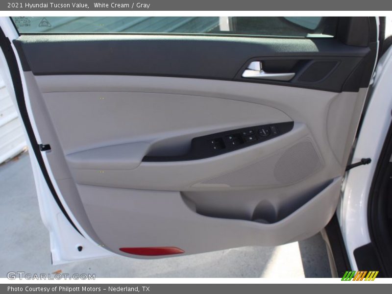 White Cream / Gray 2021 Hyundai Tucson Value