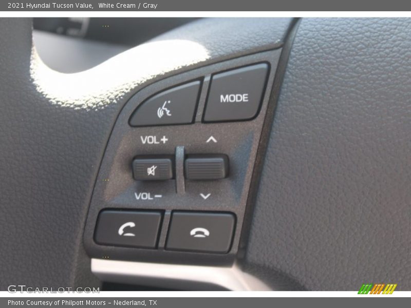 White Cream / Gray 2021 Hyundai Tucson Value
