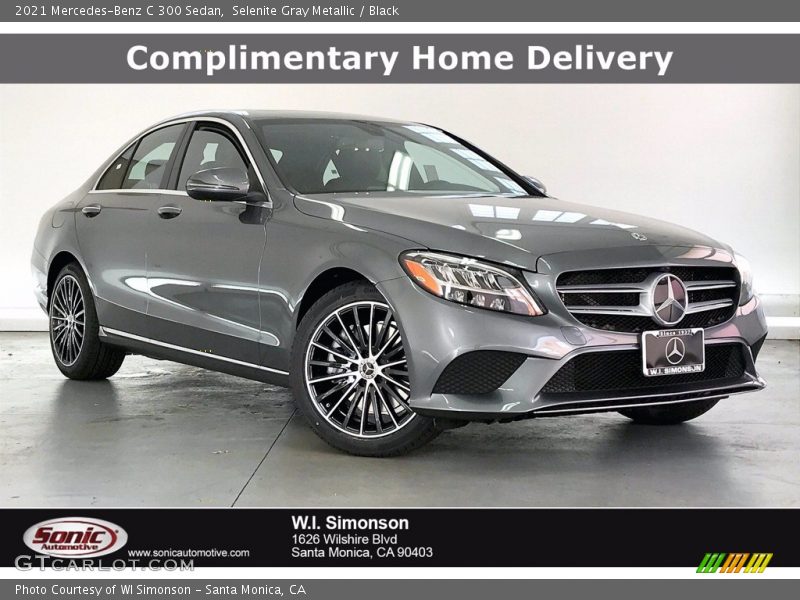 Selenite Gray Metallic / Black 2021 Mercedes-Benz C 300 Sedan