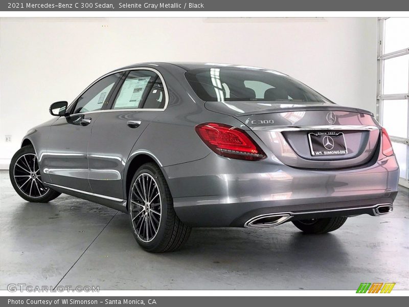 Selenite Gray Metallic / Black 2021 Mercedes-Benz C 300 Sedan