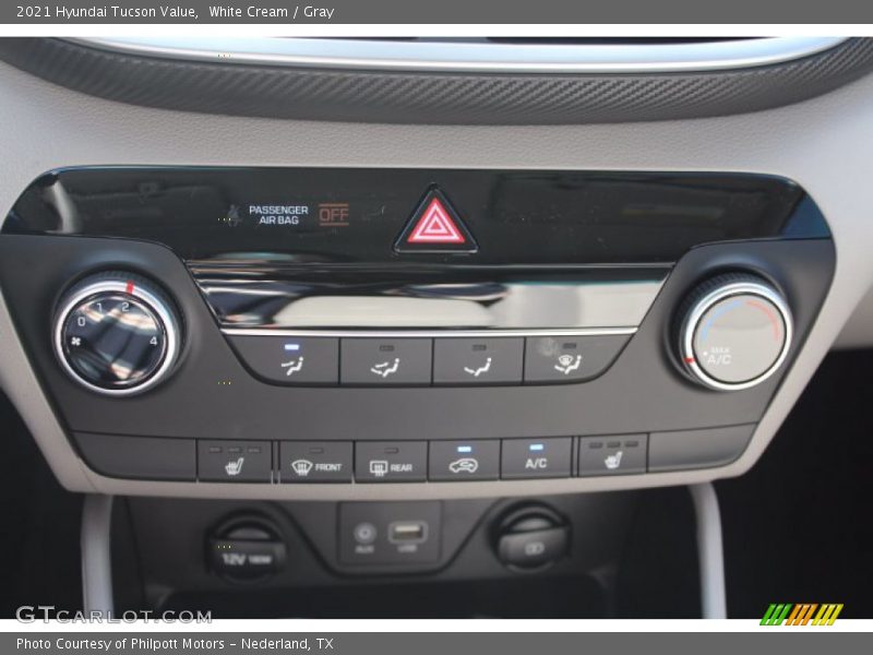 White Cream / Gray 2021 Hyundai Tucson Value