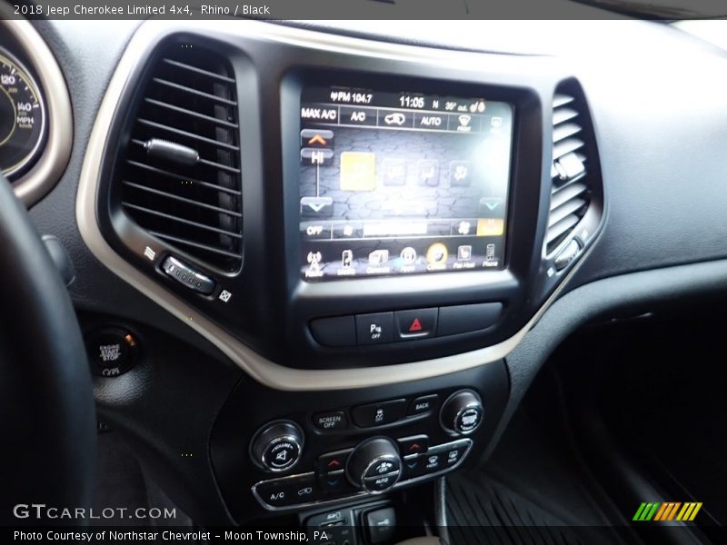 Rhino / Black 2018 Jeep Cherokee Limited 4x4