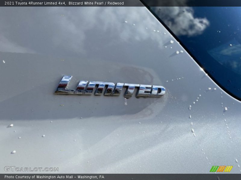 Blizzard White Pearl / Redwood 2021 Toyota 4Runner Limited 4x4