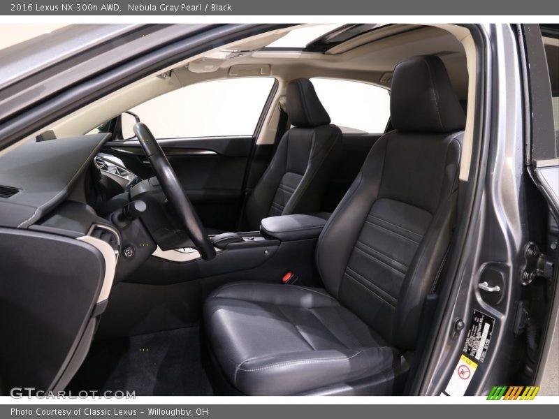 Nebula Gray Pearl / Black 2016 Lexus NX 300h AWD