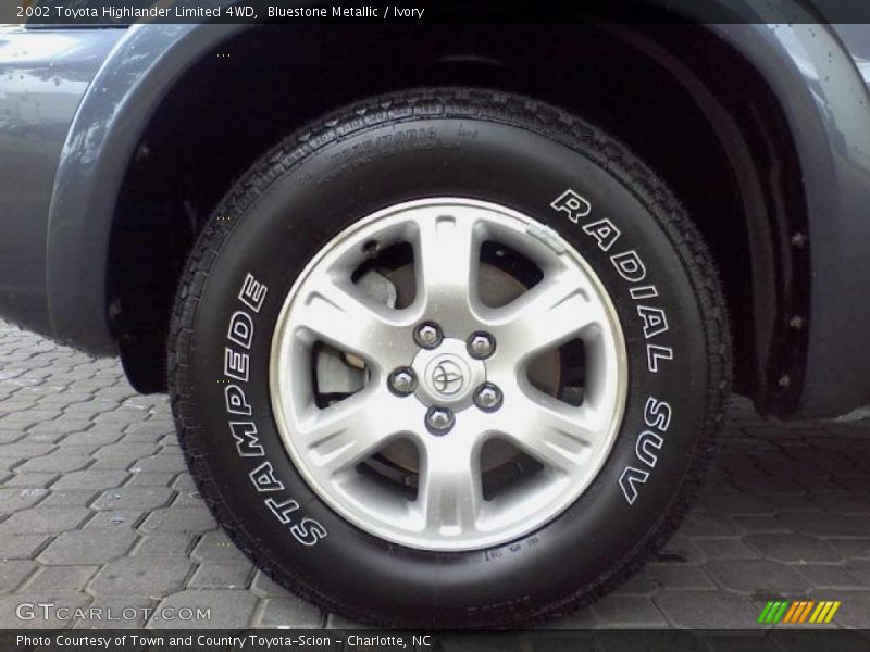 Bluestone Metallic / Ivory 2002 Toyota Highlander Limited 4WD