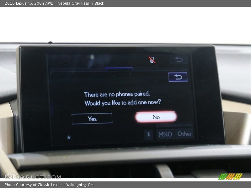 Nebula Gray Pearl / Black 2016 Lexus NX 300h AWD