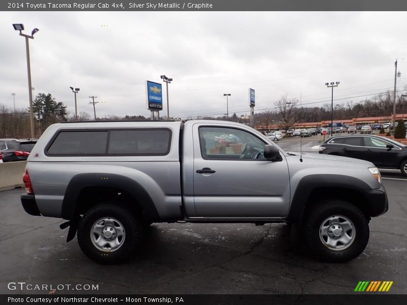 Silver Sky Metallic / Graphite 2014 Toyota Tacoma Regular Cab 4x4