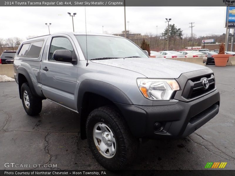 Silver Sky Metallic / Graphite 2014 Toyota Tacoma Regular Cab 4x4